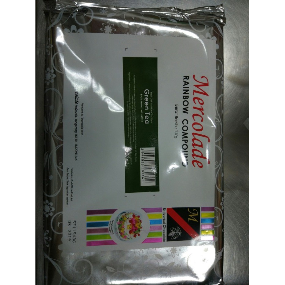 

Coklat Mercolade Rainbow Green tea 1kg