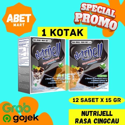 

NutriJell Cincau Hitam 15 Gr 1 Box 12 Pcs - Saset 15gr Puding Jelly