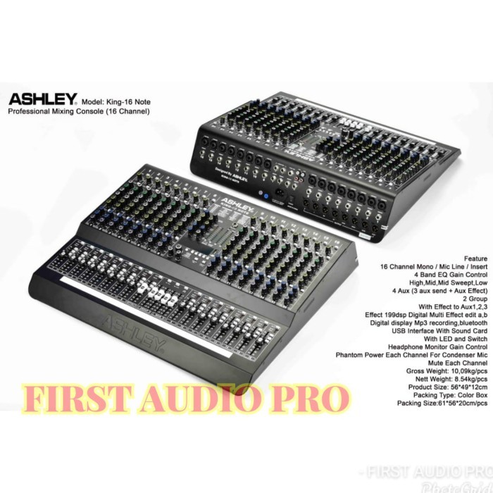 Mixer Ashley King 16 Note / King16 Note Original 16 Channel
