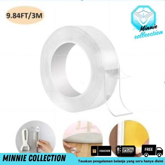 

MAGIC DOUBLE TAPE NANO MAGIC 5M X 30MM ISOLASI REUSABLE WATERPROOF TERBAIK