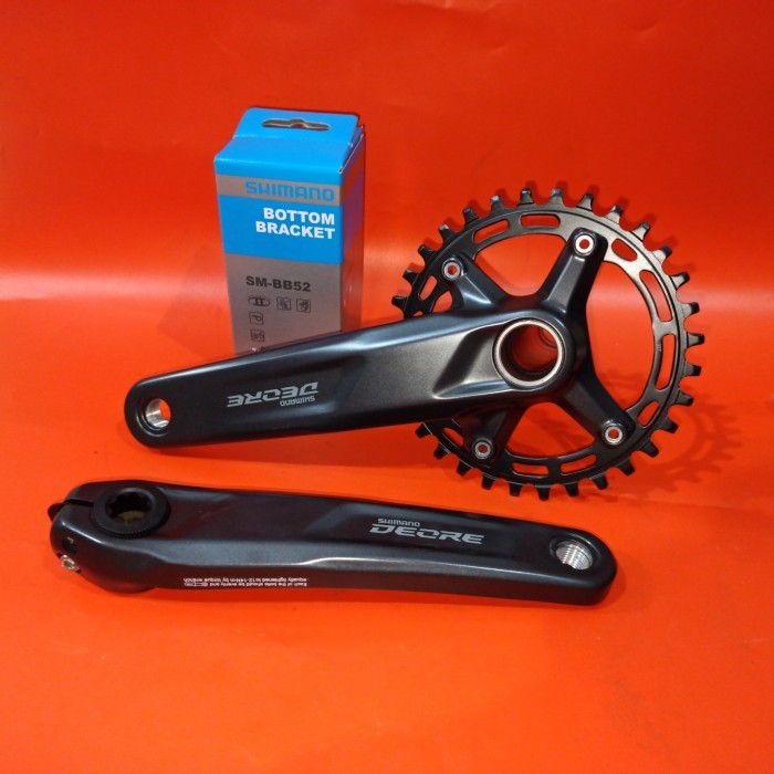 Ready New Crank Shimano Deore M5100 Single Speed