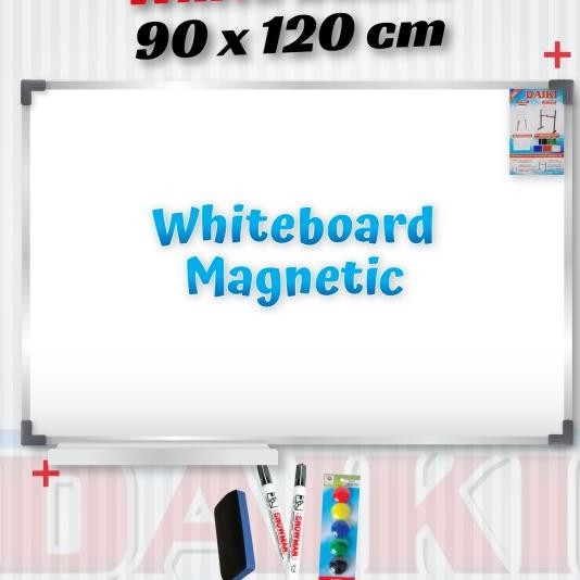 

Whiteboard / Papan Tulis Magnetic Daiki Uk 90X120 Cm