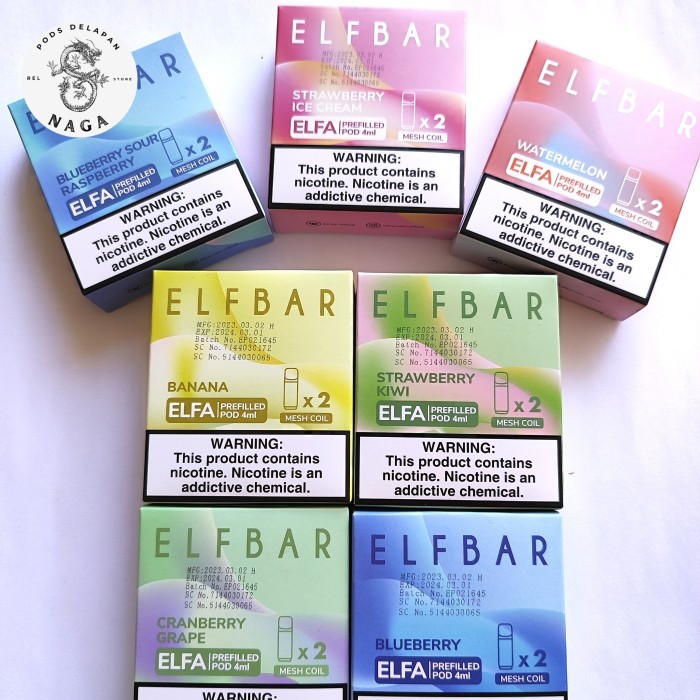 

Ready Pds lfbar elfa refill cartridges 4 ml x 2