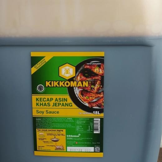 

Kikkoman Shoyu 18 Ltr/Kecap Asin Jepang