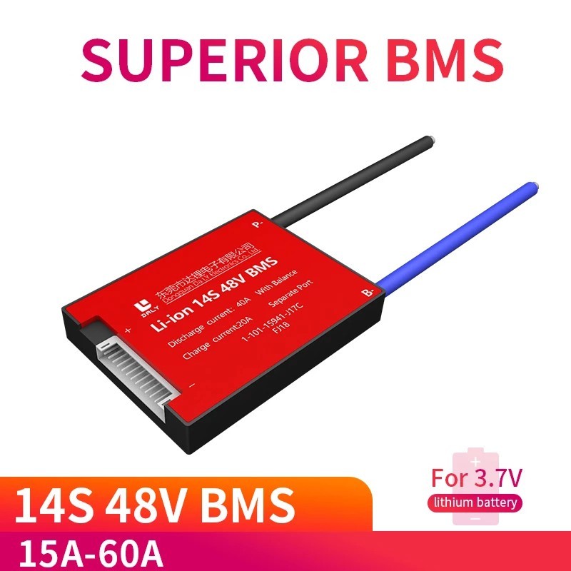 3.7V Li-ion 14S 48V 20A 30A 40A 60A 18650 Papan Pelindung Baterai PCM BMS PCM dengan Modul Baterai L