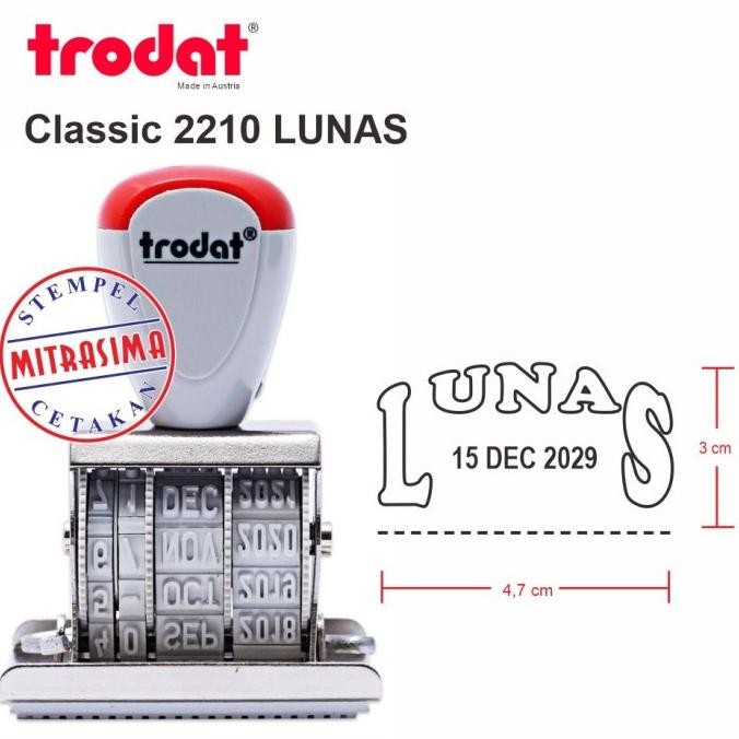 

Stempel Trodat 2210 Lunas Dengan Tanggal Model Klasik Konvensional Tersedia