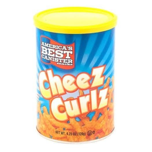 

[120gr] American's Best Canister Snacks Cheez Curlz - American Cheese