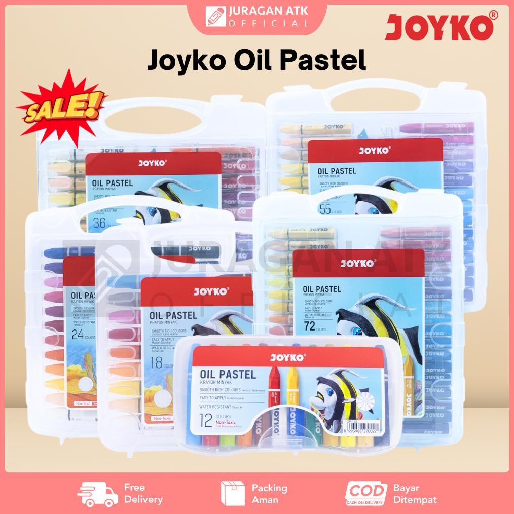 

Promo Oil Pastel Joyko Krayon Minyak Joyko 12S - 72S Garansi