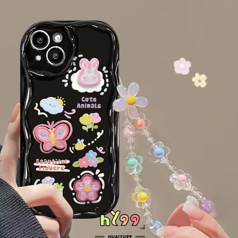 DISKON ! Case+Bracelet Casing HP Untuk Vivo Y15s Y16 Y11 Y15 Y20 Y12i Y17 Y17s Y12 Y27 Y27s Y35 Y30 