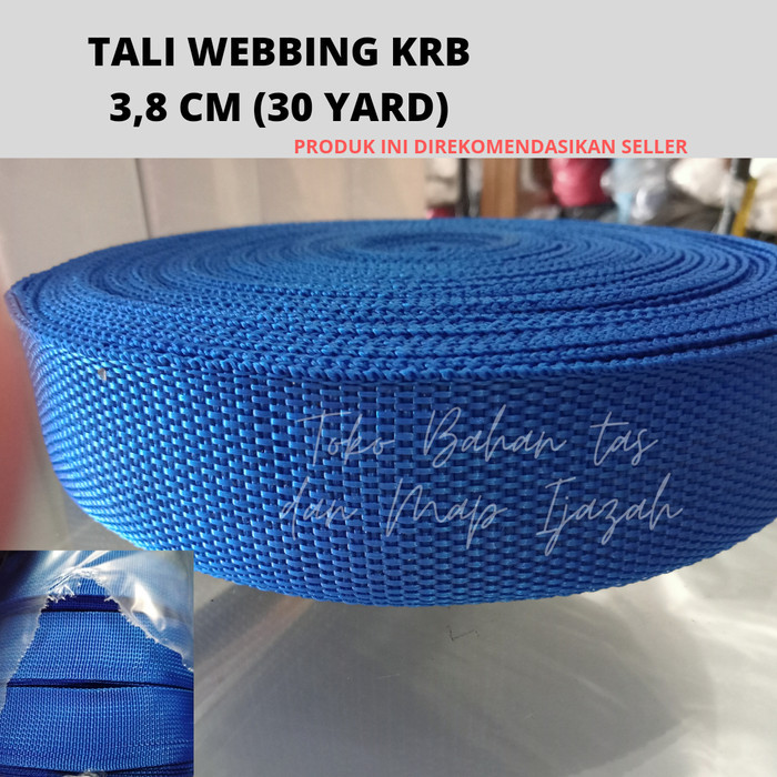 SPECIAL TALI WEBBING BISBAN MERK KRB 3,8 CM PER ROLL