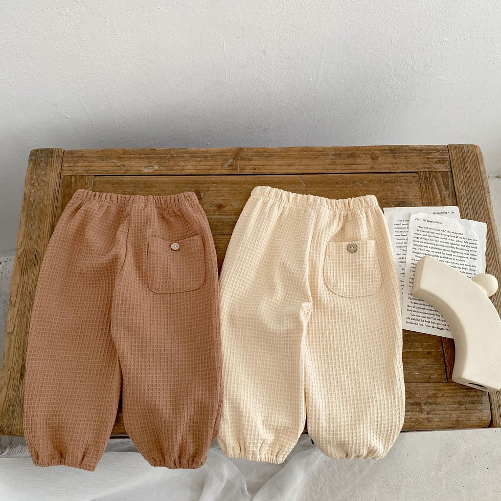 Anak-anak2024Celana Panjang Longgar Pergelangan Kaki Bayi Laki-laki dan Perempuan Baru Musim Gugur C