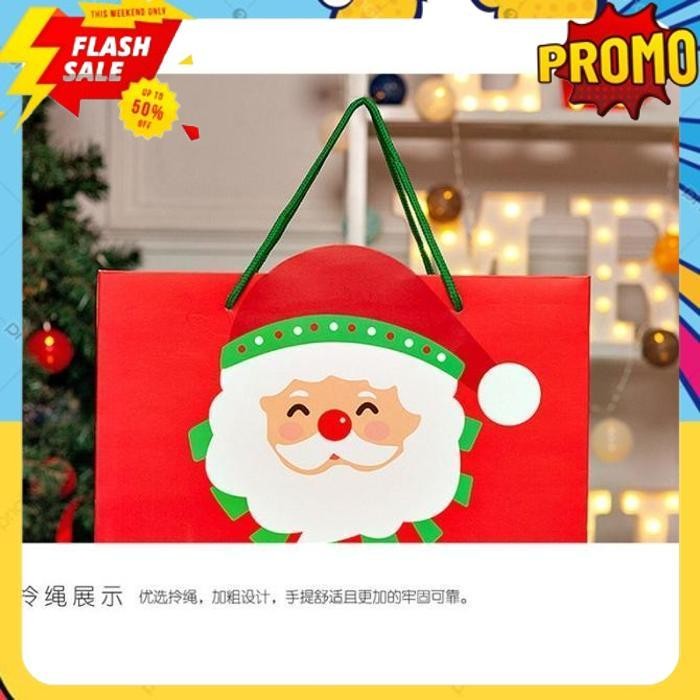 

NEW ARRIVAL PBSA SANTA PAPERBAG BOX KOTAK NATAL BINGKISAN TEMPAT HADIAH KADO FURUBA