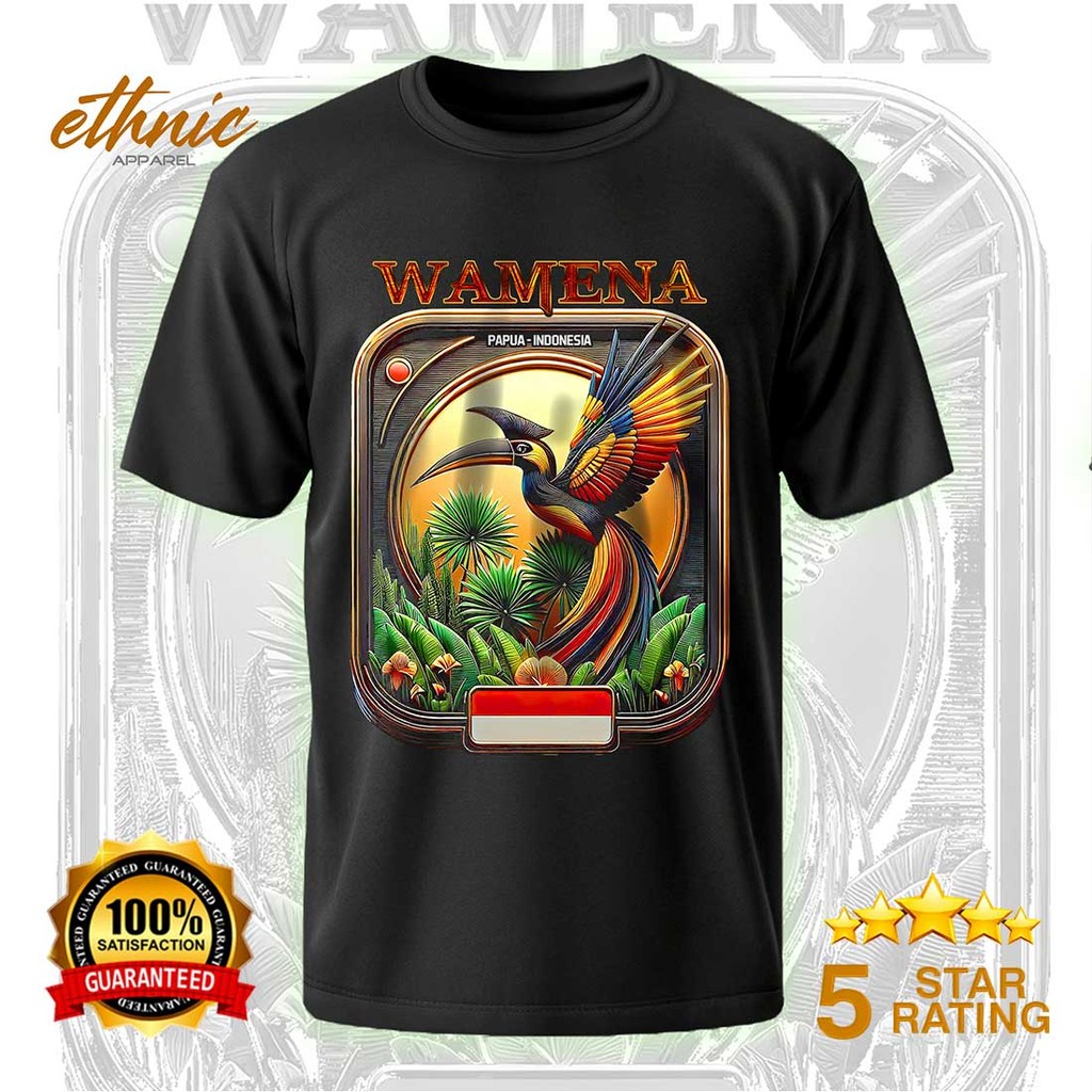 T-shirt Kaos Distro WAMENA - PAPUA - Premium Quality - WAMX4