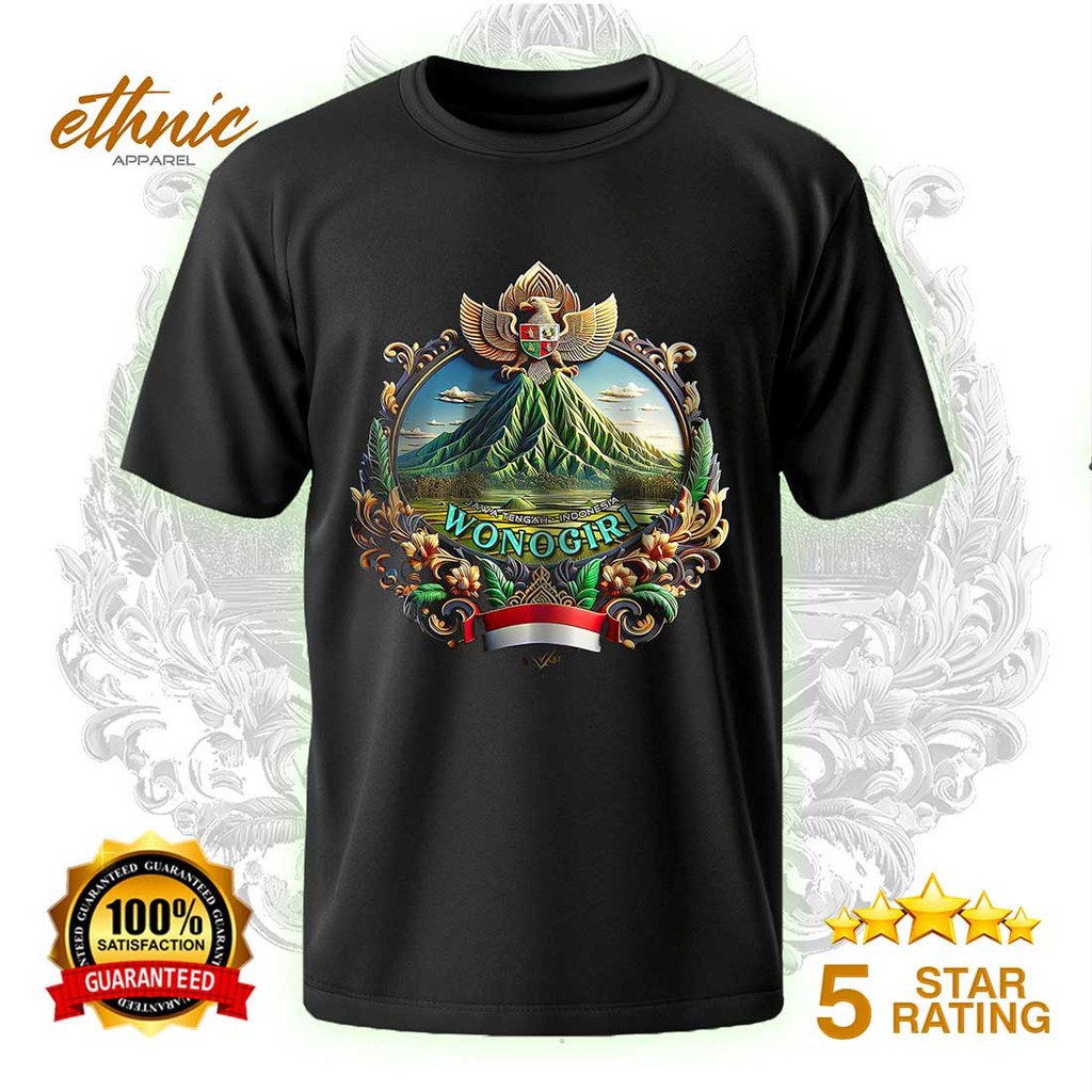 T-shirt Kaos Distro WONOGIRI - JAWA TENGAH - Premium Quality - WNGX5