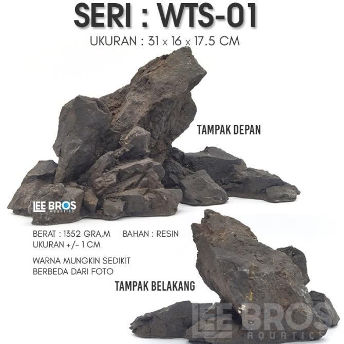 Batu Aquascape Imitasi / Batu Iwagumi Aquascape / Hiasan Aquarium