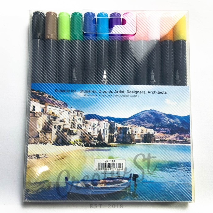 

Ba Joyko Brush Pen Aquarelle 12 Warna Clp-43 Acquarelle