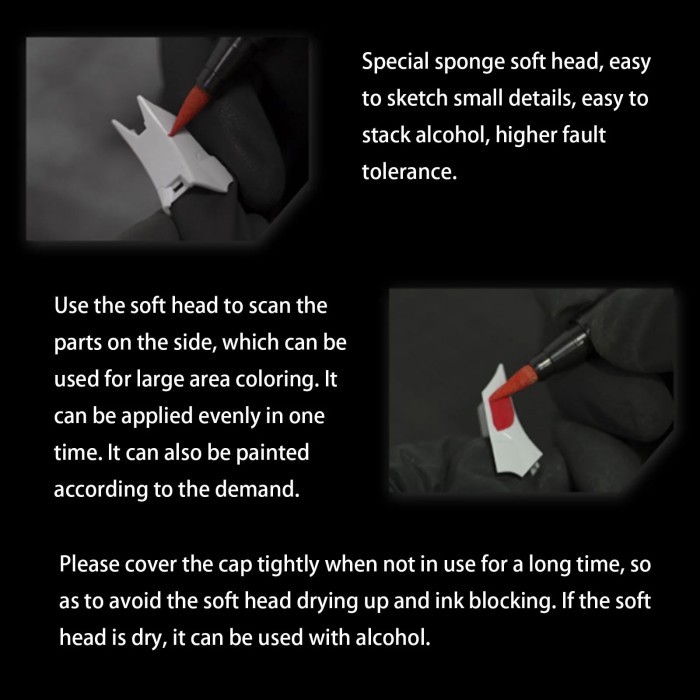 

Ba . Dspiae Soft Tipped Markers 11/12 Colors Brush Pen -