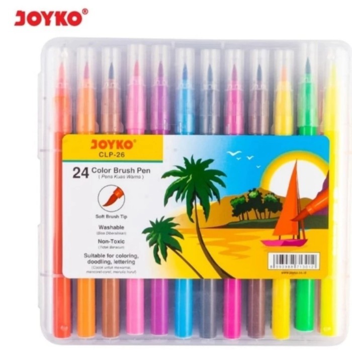 

Ba Color Brush Pen 24 Colour Pena Kuas Warna Joyko Clp-26 24 Warna