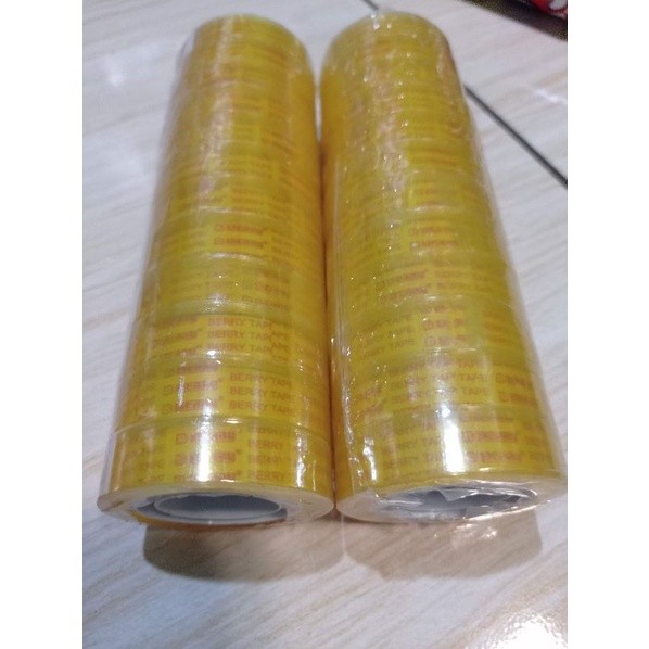 

(1roll isi 12pc) Isolasi Kado 12mm Berry Tape Nachi Transparan Tebal Tipis Murah Seribuan