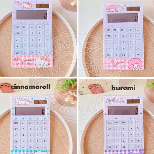 

Kalkulator 12 Digits Hello Kitty Melody Cinnamoroll Kuro