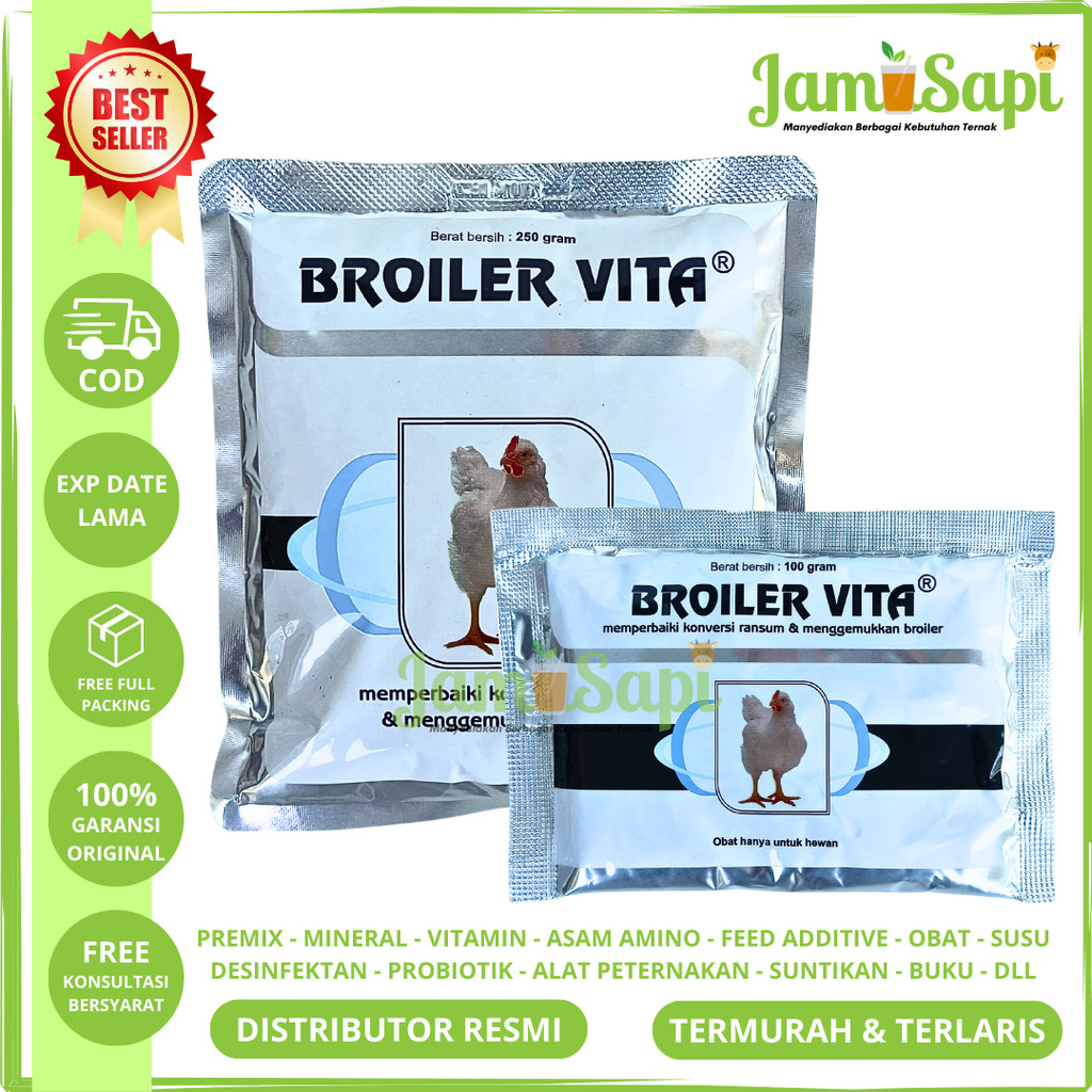BROILER VITA Medion - Anti Stress Mempercepat Pertumbuhan Ayam Broiler Nafsu Makan