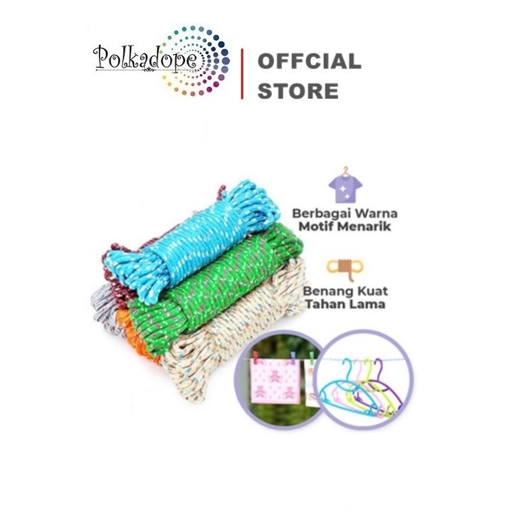 Tali Jemuran Baju Bahan Nylon/Tambang 10 meter/Tambang Jemuran