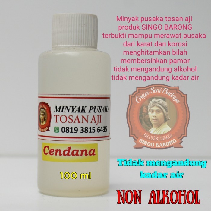 Minyak Pusaka Keris Dan Tombak Aroma Cendana