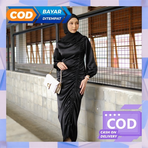 Gamis Abayya Fashionmuslim Terbaru 2024 Pesta Dres Maxydress Saudi M L Xl Xxl Import Pakean Mididres