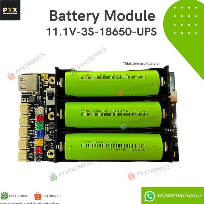 Modul UPS DC Baterai 18650 BMS Power Module UPS Uninterrupted 5V 11.5V