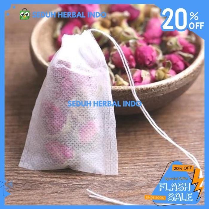 

KANTONG TEH CELUP / FOOD GRADE NON WOVEN TEA BAG 5 X 7 CM 100 PCS