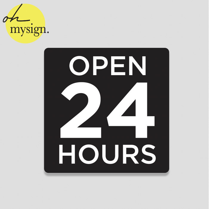 

Terlaris SIGN AKRILIK SIMBOL 24 JAM | LABEL SIMBOL 24 HOURS ACRYLIC Elegan