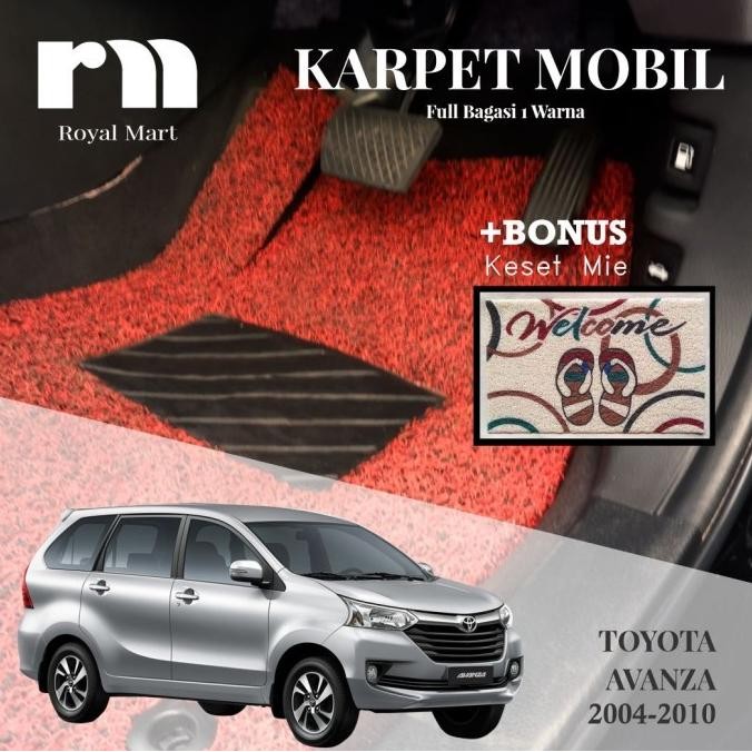 KARPET MOBIL-AVANZA 2004-2010 FULL BAGASI 1 WARNA