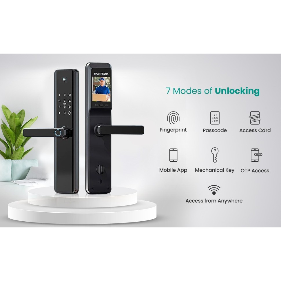Smart Door Lock Kunci Pintu Rumah Fingerprint Password Key Card - ML790