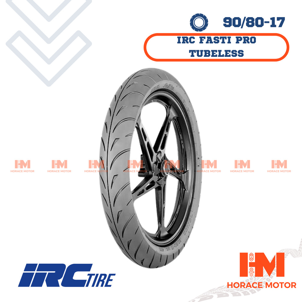 [HRC] IRC Fasti Pro 90/80-17 Ring 17 90/80 Ban Motor Tubeless Tubles