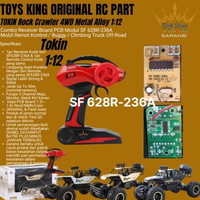 Combo Receiver Board PCB Modul SF 628R-236A RC TOKIN Rock Crawler 4WD Metal 1:12 TOYS KING ORIGINAL 