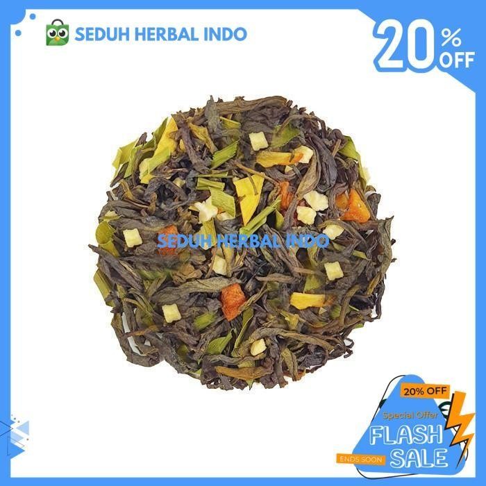 

MELON MEDLEY TEA BLEND - EMERALD GREEN TEA WITH MELON AND OTHERS - 1