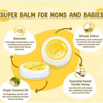 Beeme Skincare Ibu dan Anak - Beeme Nourishing Balm - Beeme Honey Sunscreen Lotion - Beeme Multipurp
