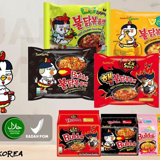 

Samyang Buldak Halal Hot Chien Ramen All / Cheese / Carbonara / X2 / Jjang / E Korea