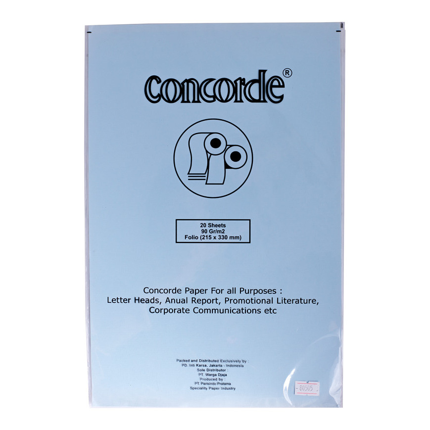 

Gramedia Cirebon - CONCORDE LAID F4 90GSM 80505