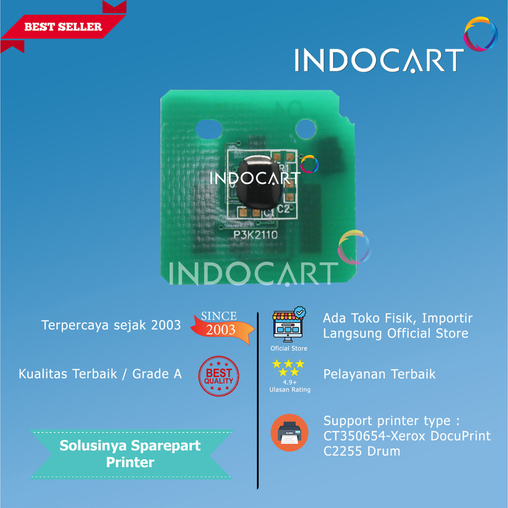 Chip CT350654-Xerox DocuPrint C2255 Drum-40K