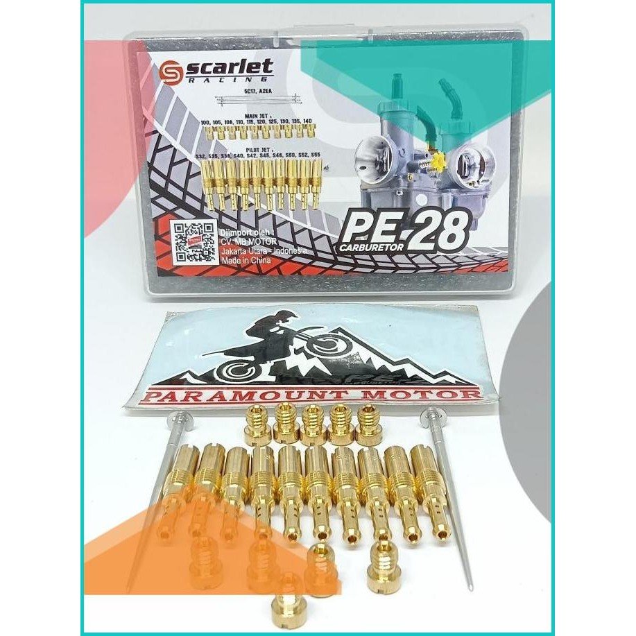 Powerjet PJ mainjet MJ set karburator karbu pe 24 26 28 by scarlet 14