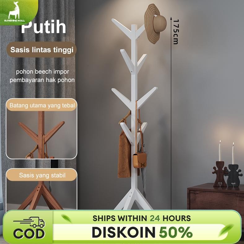Gantungan Baju Berdiri Stand Gantungan Baju Dari Cabang Pohon Stand Hanger Kayu Gantungan Berdiri