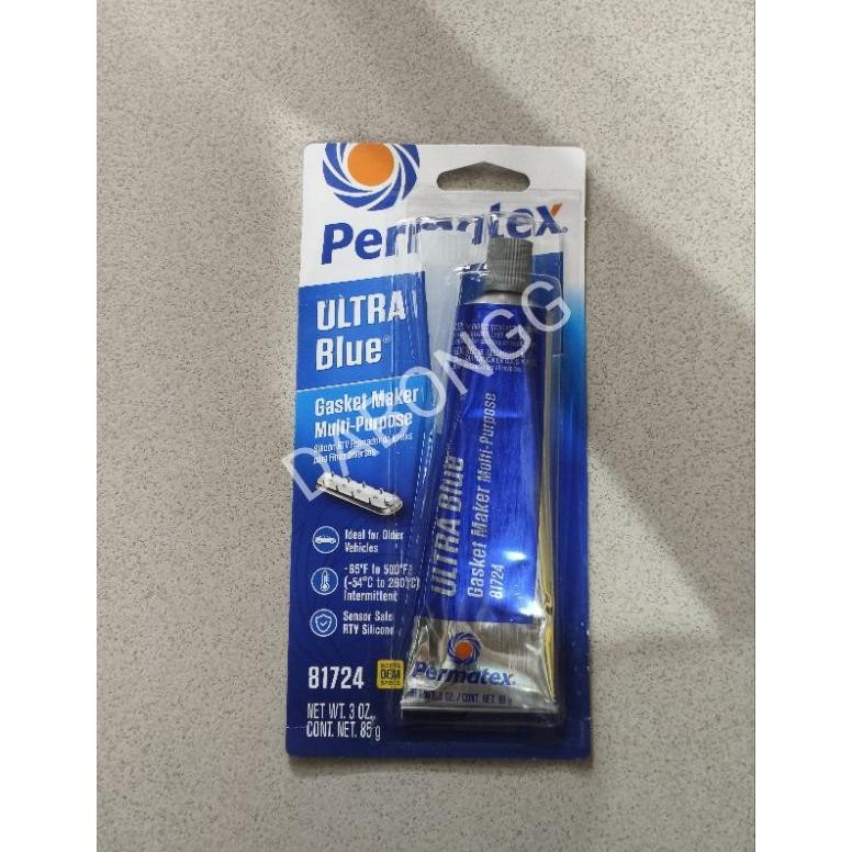 

we-53 Permatex Lem Ultra Blue Silicone Gasket Maker 81724/ Lem Ultra Blue Permatex Silicone Gasket Set Maker Sensor Safe 85gram/ Lem Silicon Permatex Blue RTV 85 gram/ Permatex Ultra Blue Gasket Maker Multi-Purpose Rtv 81724 Premium