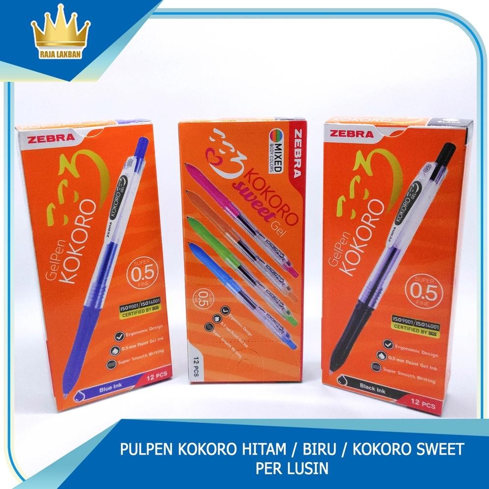 

ukd-23 Pulpen Zebra Kokoro Hitam / Biru / Sweet Semi Gel - LUSIN Terlaris