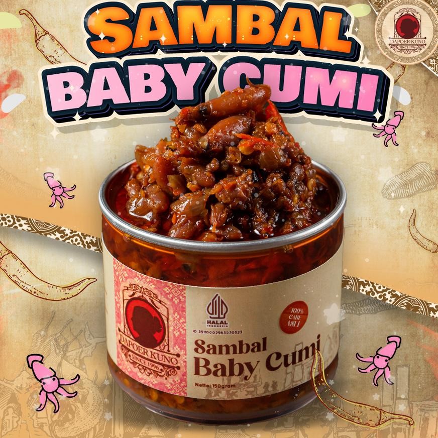 

Dapoer Kuno - Sambal Baby Cumi 150gr