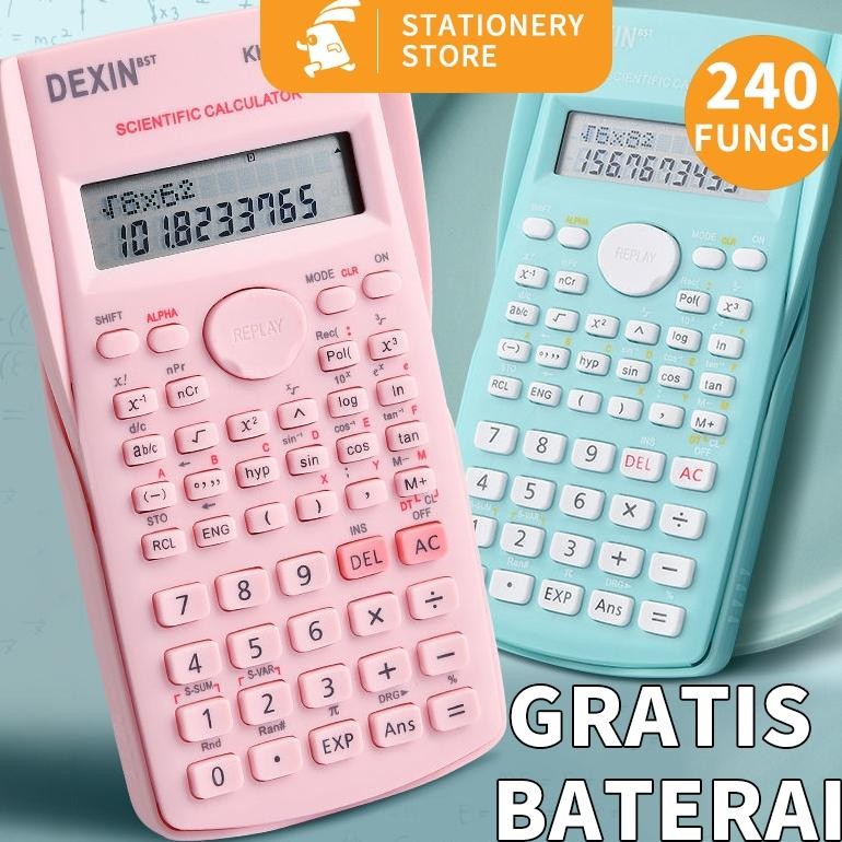 

d-54 Kalkulator Scientific 5 Warna/Kalkulator Ilmiah 240 Kalkulator Fungsi/kalkulator citizen/Kalkulator Portable-Rabbit Stationery Original