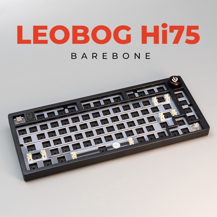 PROMO!! LEOBOG Hi75 Non-RGB Barebone Wire 75% Hotswappable Mechanical Keyboard