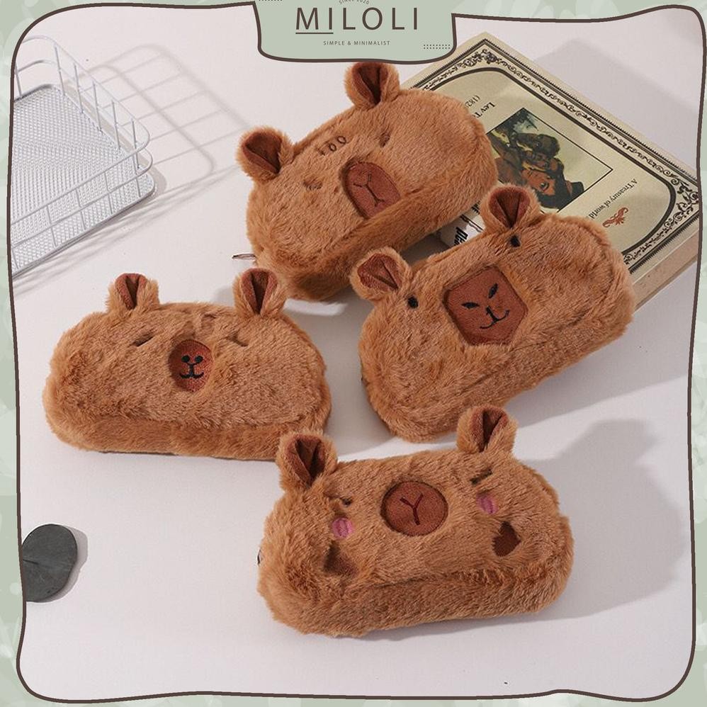 

Murah [Miloli] Kotak Pensil Large Capacity Capybara Pencil Case Minimalis Aesthetic Soft Korean Style Stationery - F0263 Mega Sale