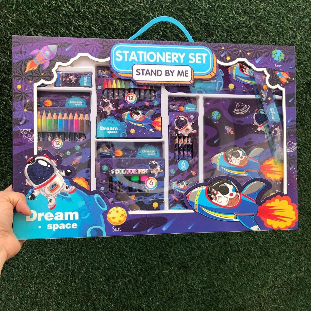 

fgk-24 [JNO](KTPS.5)KOTAK PENSIL SETT / STUDY SET STATIONERY SET ALAT TULIS SEKOLAH ANAK SET ATK MOTIF Premium