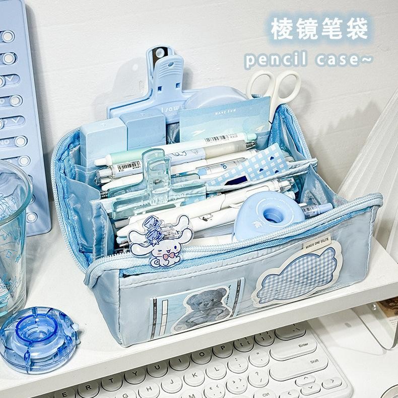 

AZQ-16 Tempat alat tulis kotak pensil aesthetic Tas PenaTempat Pencil Tas Pensil kapasitas besar Termurah